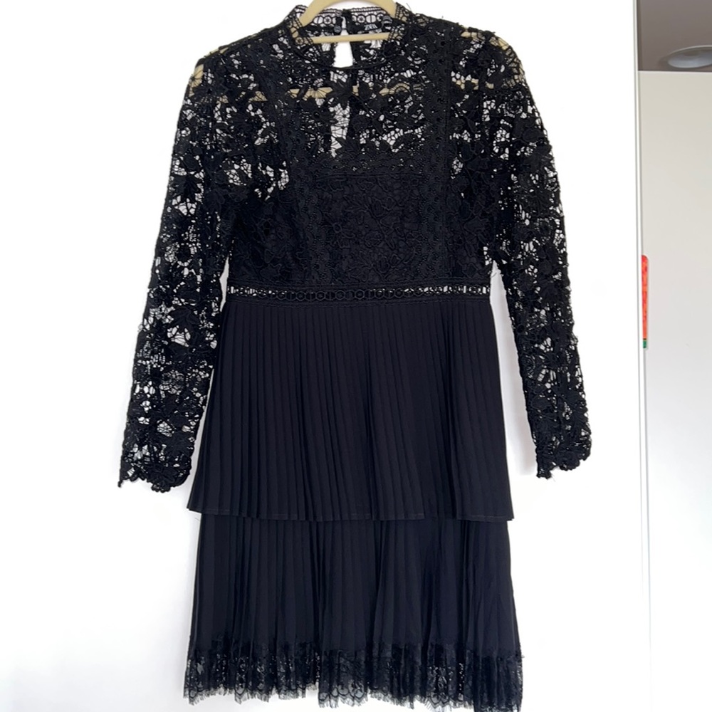 Zara black over the knee dress (formal)